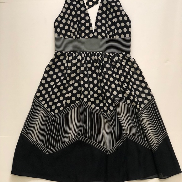 BCBG MAX AZRIA Polkadot Halter Dress - Picture 12 of 13